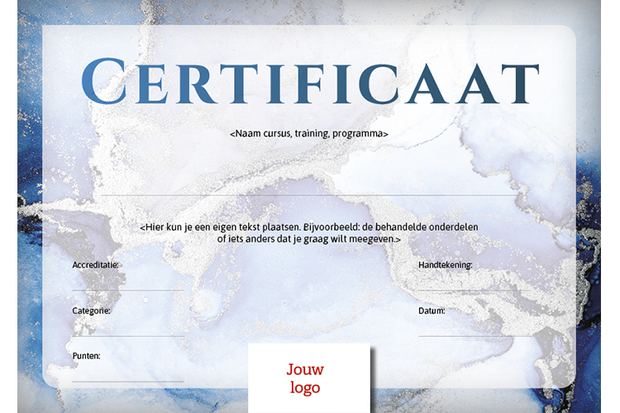 Certificaat volwassenen - opzet 3