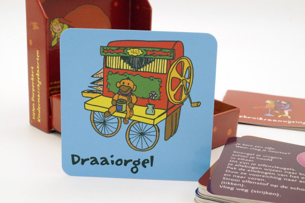 Kindermassagekaart achterzijde Draaiorgel